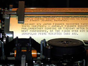 Teletype machne