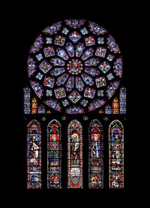 Rose window at Chartres