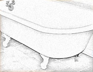 bathtub sketch