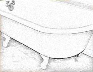 bathtub sketch