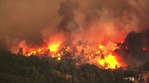 valley fire flames